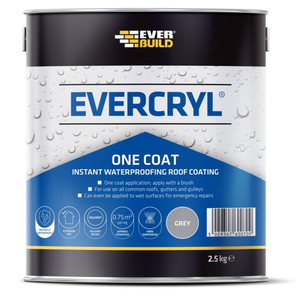 Everbuild Evercryl One Coat Grey 2.5Kg