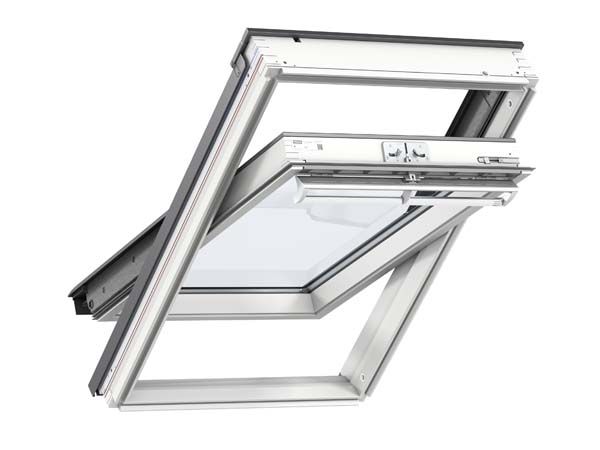 Velux GGL CK04 2070 550x980mm Centre Pivot WHITE PAINTED Laminated
