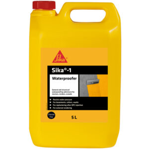 Sika 1 Waterproofer Additive 5L Yellow Liquid