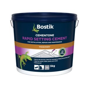Bostik Cementone Rapid Setting Waterproof Cement Tub Grey 5Kg