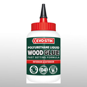 Evo Stik 5 Minute Polyurethane Wood Adhesive Fast Setting Waterproof Cartridge