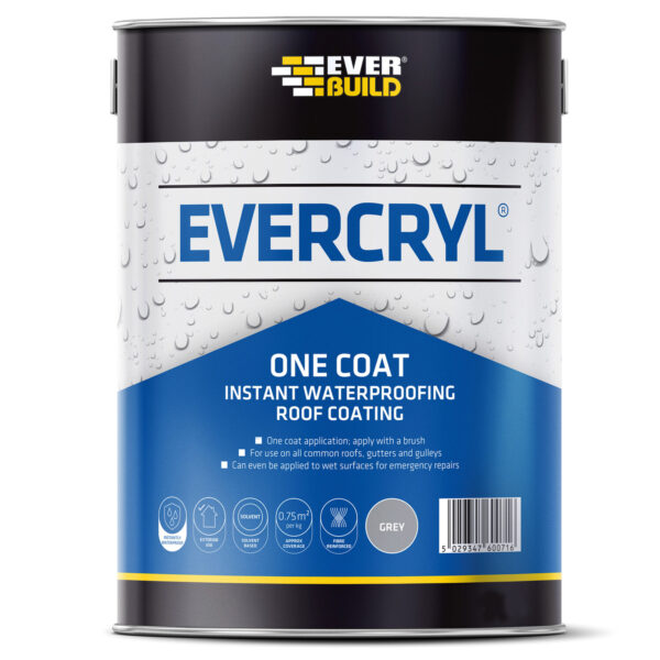 Everbuild Evercryl One Coat Grey 5.0Kg