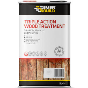 Everbuild Triple Action Wood Treatment Clear 5L