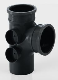 110Mm X 92.5° Double Socket Branch With 4 Bosses En 1329-1