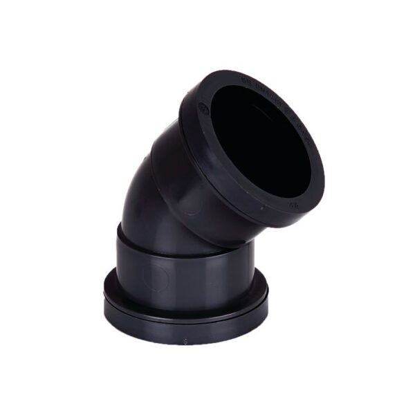 40Mm 135° Obtuse Bend - Black