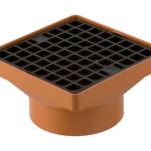 160Mm X 160Mm Square Hopper 110Mm Solvent Socket