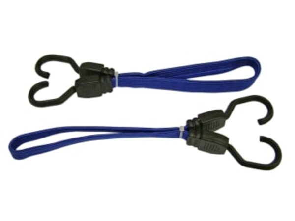 Faithfull Flat Bungee Cords (2) 18" Blue