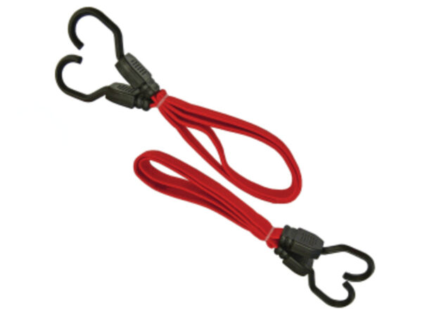 Faithfull Flat Bungee Cords (2) 30" Red