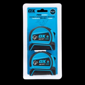 Ox Pro Dual Auto Lock Tape Twinpack - 5M 5M / 16ft