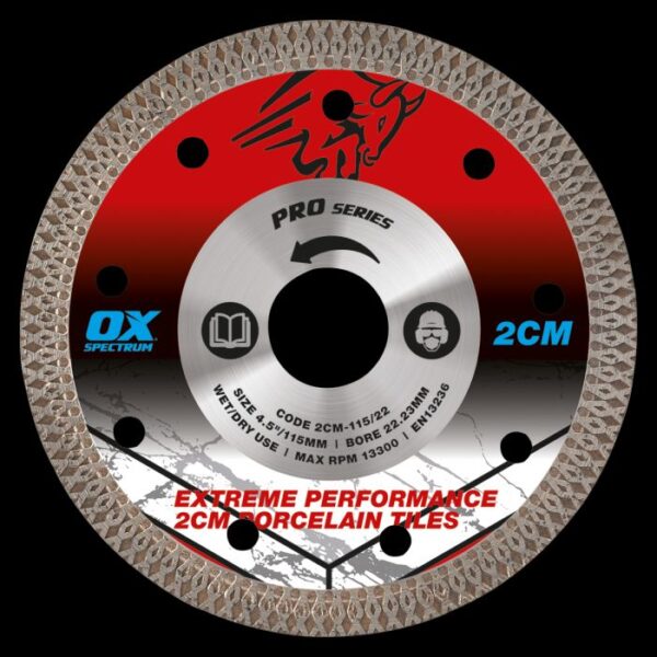 Ox Pro 2Cm Porcelain Cutting Blade 115/22.23mm