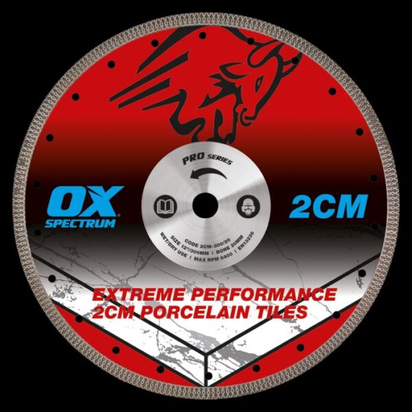 Ox Pro 2Cm Porcelain Cutting Blade 300/20mm