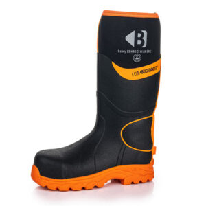 Bbz Safety Wellington Bbz 8000 Black Oran Size 8 Buckbootz Black Hi-Vis Orange