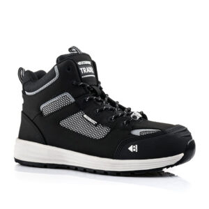Baz Buckbootz Tradez S1 P Hro Src Black Lightweight Safety Lace Boot, Size 10