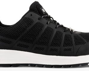 Kez Buckbootz Tradez S1 P Hro Src Black Safety Lace Trainer, Size 08