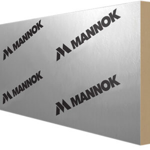 Mannok Therm 100Mm Thick 1200X450Mm Foil Faced Cavity Wall Pir Insulation Board