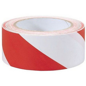 70Mm X 500M Red/White Non Adhesive Barrier Tape