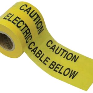 150Mm X 365M Non-Detectable Underground Marker Tape - "Electric Cable Below"