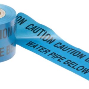 150Mm X 365M Non-Detectable Underground Marker Tape - "Caut Water Pipebelow" -