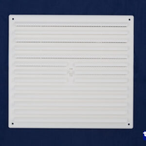 9X9 Plastic Int Louvre Grille Vent Fly Screen Wh