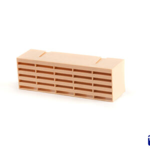 Plastic Airbrick 215W X 69H X 60Dmm Buff