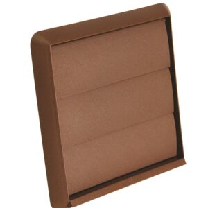 100mm Gravity Flap Terminal Vent Brown