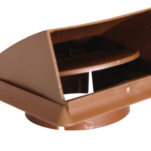 Stadium 100Mm Cowled Terminal Vent-Brown