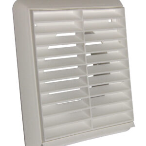 Stadium 100Mm Louvre Terminal Vent-White