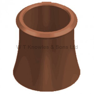 Chimney Pot Roll Top 300mm Red
