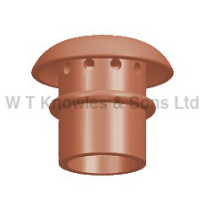 Mushroom Top Insert 190mm Ext Spigot Red