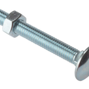 Heavy Duty Coach Bolt M8 X 150mm C/W Nut Pk/10 Carriage