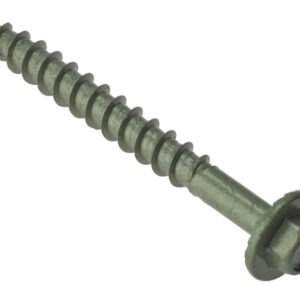 Timber Fixing Screw Hexagonal Flange 250mm Pk/20 Green Treated M7 X 250mm