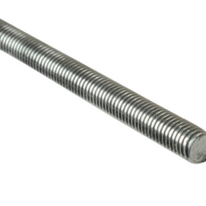 Threaded Bar Stud Zinc Plated 1M Long M6 White