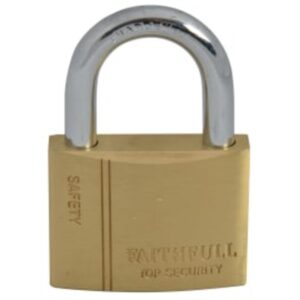 Faithfull Brass Padlock (3 Keys) 50mm