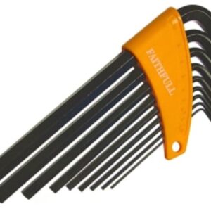 Faithfull Hex Key Set (9) Long Arm Metric