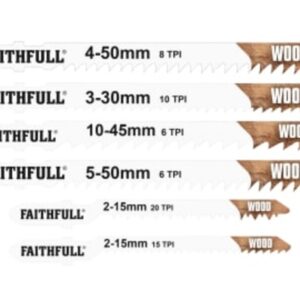 Faithfull Jigsaw Blade Set 10 Assorted Pieces
