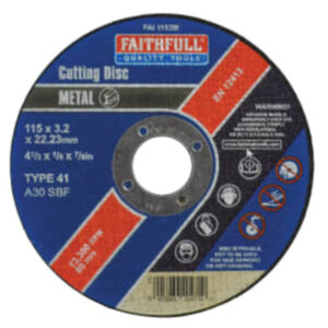 Fai Cutting Disc 115 X 3.2 X 22mm Metal