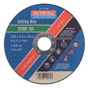 Fai Cutting Disc 100 X 3.2 X 16mm Stone