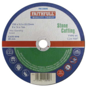 Fai Cutting Disc 230 X 3.2 X 22mm Stone