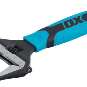 Ox Pro Series Adjustable Wrench Extra Wide Jaw 8” (200Mm)