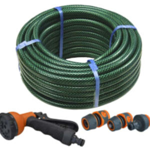 Faithfull 30M Green Hose C/W Fittings & Spray Gun