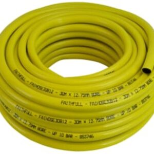 Faithfull Heavy Duty Reinforced Yellow Hose 30M(1/2" Diameter)