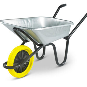Wheelbarrow Green Puncture Free Heavy Duty 90L The Endurance Construction Barrow