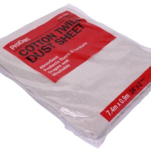 Prodec 24' X 3' Cotton Twill Dust Sheet