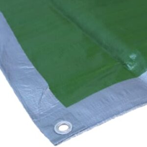 Faithfull Tarpaulin 5.4M X 3.6M Silver/Green 18X12'