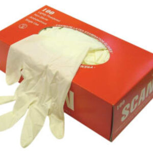 Disposable Powdered Latex Gloves Large Box 100