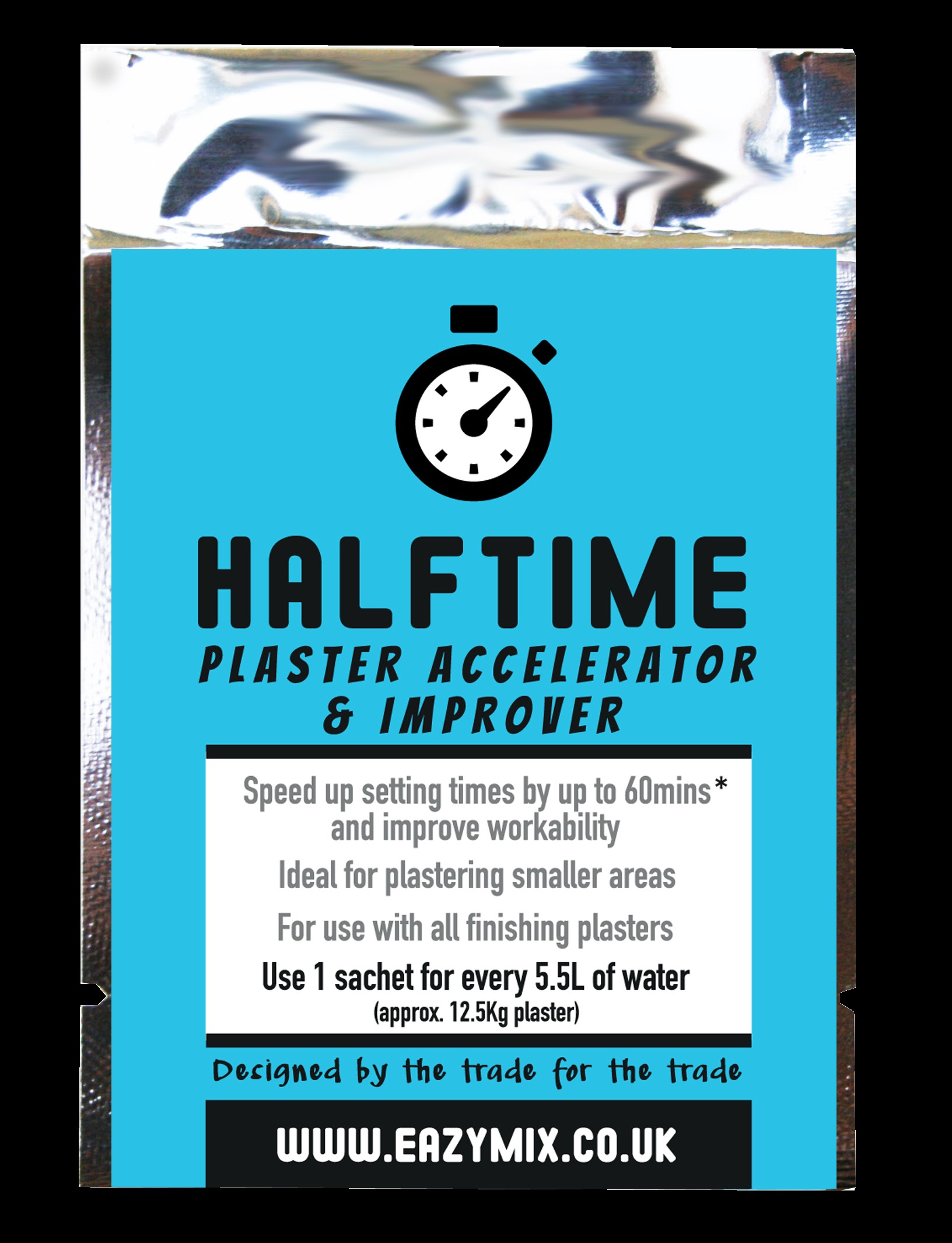 Eazymix Halftime 4Bonding Accelerator Purple Speed Up Setting Times To Just 20 Mins Plaster