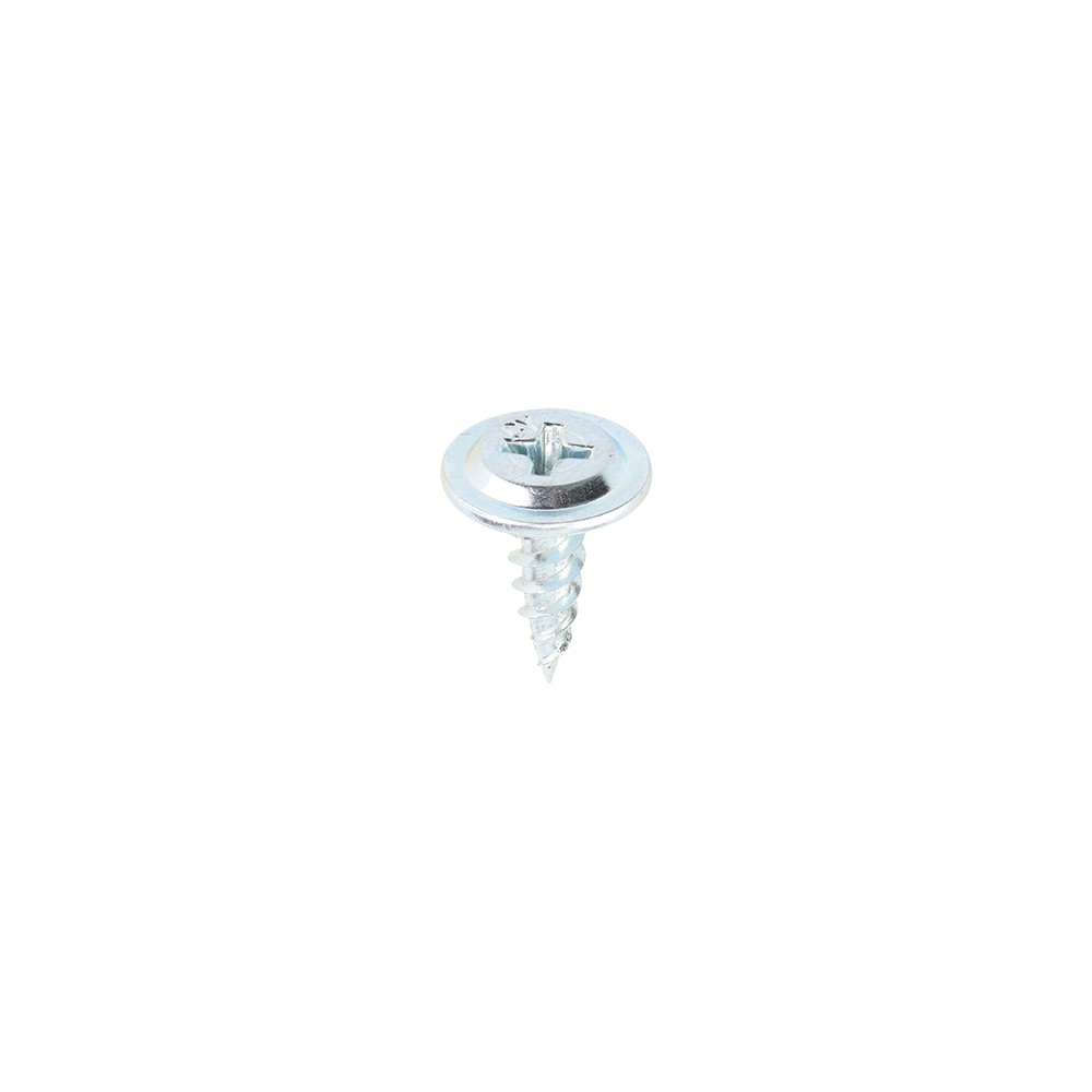 Timco Sharp Point Wafer Head Silver Screws - 8 X 9/16