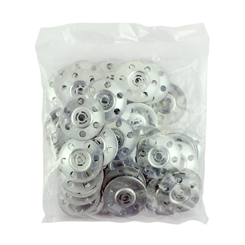 Timco Metal Insulation Discs Silver - 35Mm