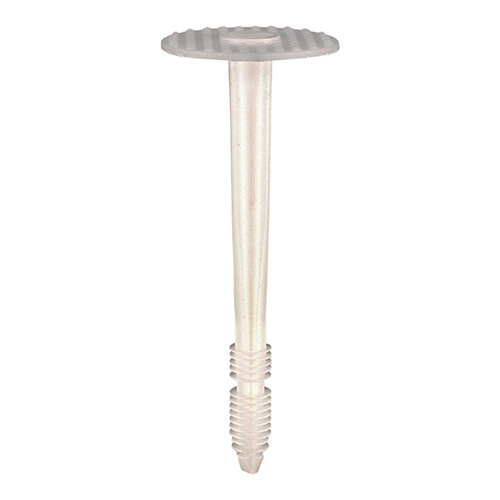 Timco Plastic Insulation Fixings White - 8.0 X 110