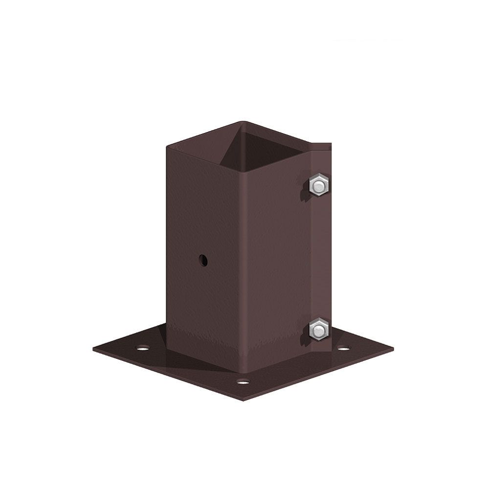 75Mm 3" X 3" Perrypost Bolt Grip Fence Post Support To Bolt Down